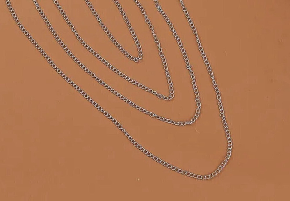Multi Layered Leg Chain In Silver - Picture 3 of 3